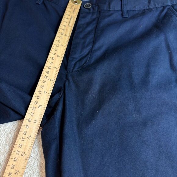 Lacoste pants Mens size 34 chino Slim Fit Navy Blue Cotton Straight Stretch - Picture 7 of 11